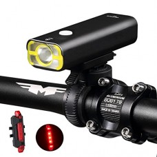 W WHEEL UP Bike Light 2500mAh USB Rechargeable Front LED Light Waterproof Handlebar Cycling Flashlight Touch Headlight Bicycle Accessories 400Lumens - B075CJGP2K